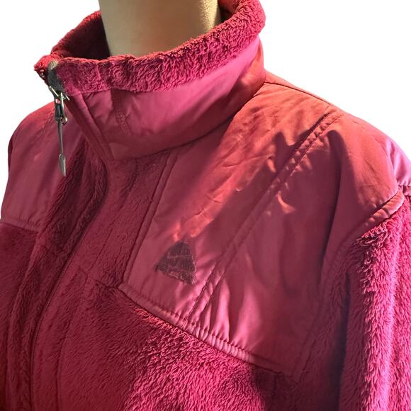 Nike ACG Fleece Full Zip Jacket, Magenta Pink, Women's Size Large - Picture 5 of 7